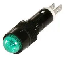 PANEL MOUNT INDICATOR, LED, 8MM, GREEN, 24V AP8M222G