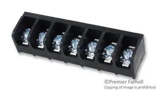 TERMINAL BLOCK, BARRIER, 7 POSITION, 22-12AWG 6PCV-07-006