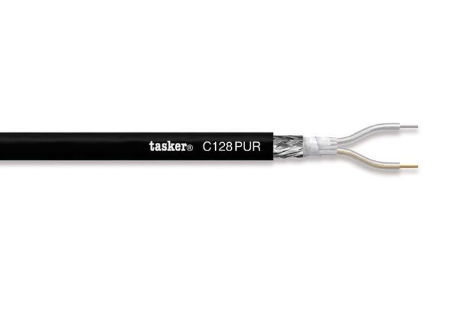 Tasker C128PUR 2x0,35 cable (black), Tasker C128 PUR 2x0,35 Black 8010246016484