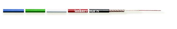 Tasker RGB75 mini coax cable 75 Ohm 1x0,08 mm², Tasker 8010246014299