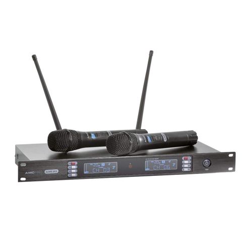 AMC iLive 2X2 dual channel receiver with 2 handheld transmitters, AMC 4779027621302