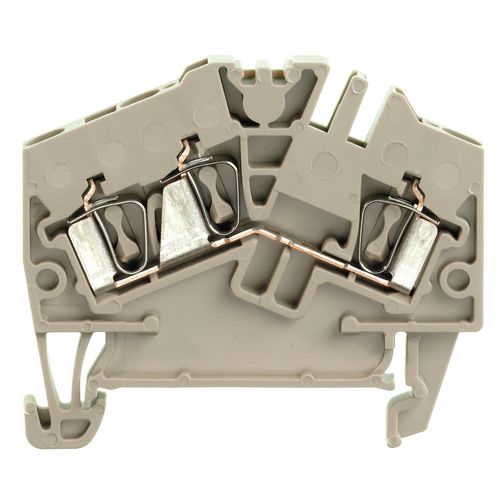 Feed-through terminal block, Tension-clamp connection, 2.5 mm², 800 V, 24 A, Number of connections: 3 Weidmuller 1706010000 04008190915377