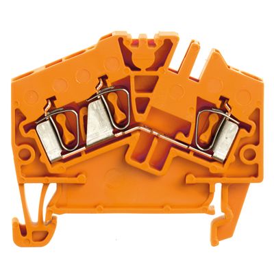 Feed-through terminal block, Tension-clamp connection, 2.5 mm², 800 V, 24 A, Number of connections: 3 Weidmuller 1706050000 04008190915384