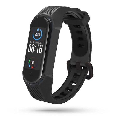 Tech-Protect Armor Strap for Xiaomi Mi Smart Band 5 / 6 / 6 NFC - Black, Tech-Protect 5906203693382 5906203693382