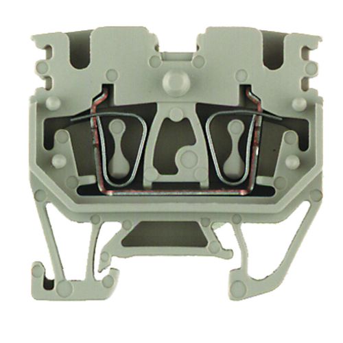 Feed-through terminal block, Tension-clamp connection, 2.5 mm², 800 V, 24 A, Number of connections: 2 Weidmuller 1712750000 04008190333171