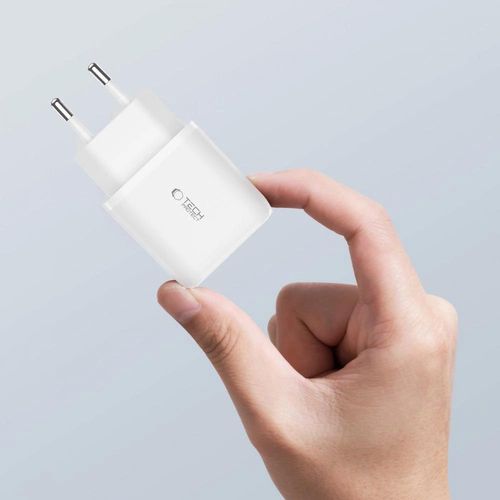 Tech-Protect C20W charger USB-C PD 20W / USB-A QC 3.0 - white, Tech-Protect 5906302304363 5906302304363