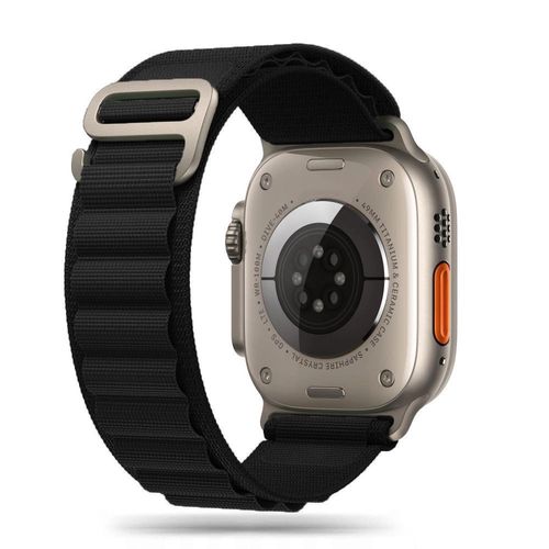 Tech-Protect Nylon Pro Strap for Apple Watch 4 / 5 / 6 / 7 / 8 / 9 / SE / Ultra 1 / 2 (42/44/45/49 mm) - Black, Tech-Protect 5906203696970 5906203696970