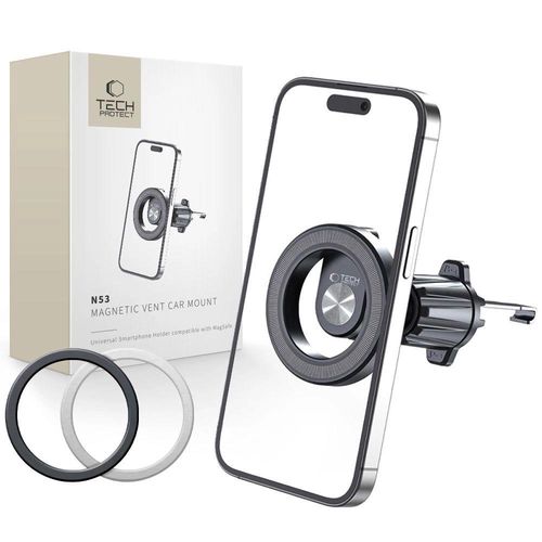 Tech-Protect N53 Car Phone Holder with MagSafe for Air Vent - Black, Tech-Protect 5906203697878 5906203697878
