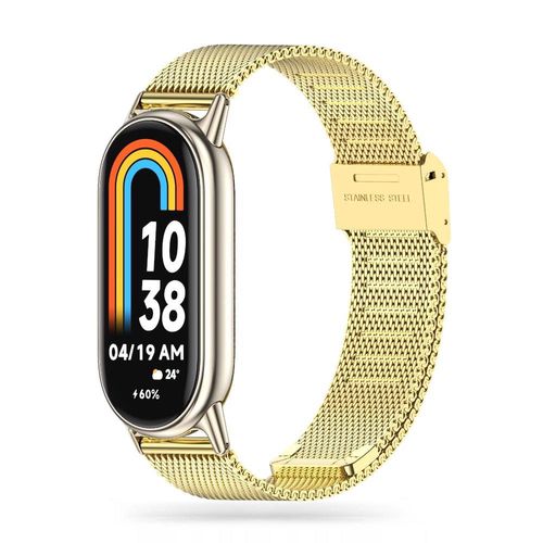 Tech-Protect MilaneseBand strap for Xiaomi Smart Band 8 / 8 NFC - gold, Tech-Protect 5906302300945 5906302300945