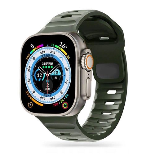 Tech-Protect IconBand Line Strap for Apple Watch 4 / 5 / 6 / 7 / 8 / 9 / SE / Ultra 1 / 2 (42/44/45/49 mm) - Dark Green, Tech-Protect 5906302300860 5906302300860