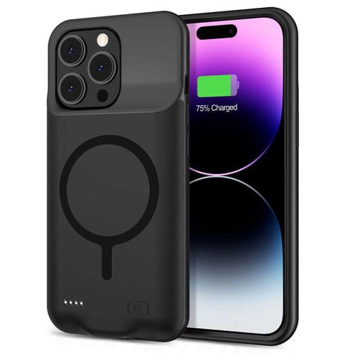 Tech-Protect PowerCase for iPhone 15 Pro Max with MagSafe and 8500mAh Powerbank - Black, Tech-Protect 5906302302253 5906302302253