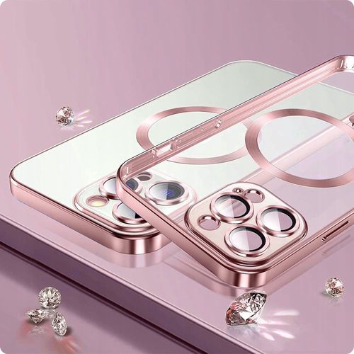 Tech-Protect MagShine Line MagSafe case for iPhone 15 - gold, Tech-Protect 5906203693764 5906203693764