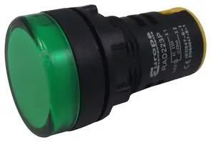 22MM SWITCHES LED PILOT GREEN 230V RAD223P