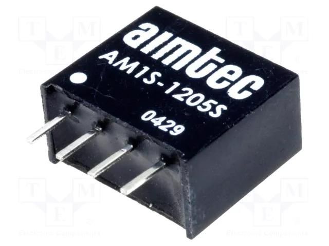Converter: DC/DC; 1W; Uin: 10.8÷13.2VDC; Uout: 5VDC; Iout: 200mA AIMTEC AM1S-1205SZ