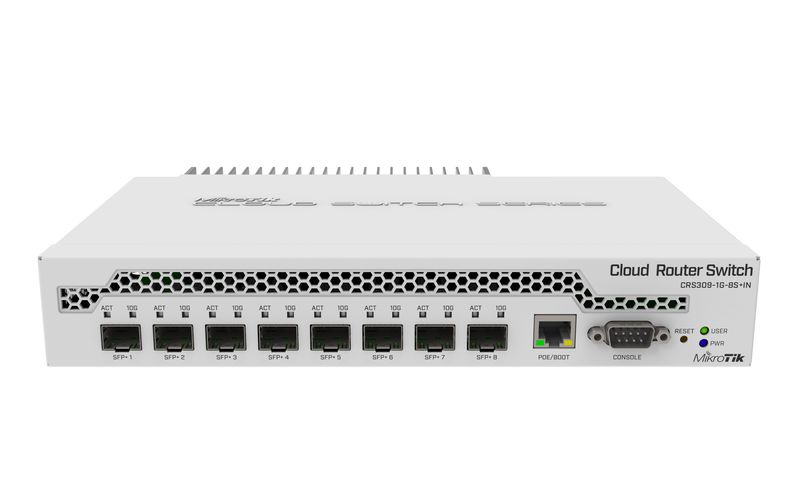 9-port switch Mikrotik CRS309-1G-8S+IN MIKROTIKCRS3091G8SIN