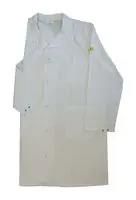 WHITE ESD LAB COAT, LONG SLEEVE, S 108-4000