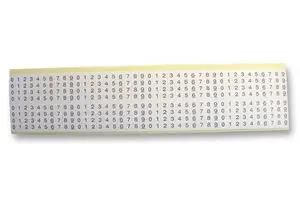 MARKER, SELF ADH, 0-9 (24 STRIPS OF 4) WM-1-0-9