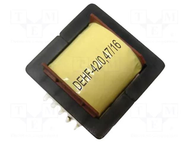 Inductor: wire; THT; 470uH; 16A; 53mΩ; 45x43x36mm; horizontal FERYSTER DEHF-42/0.47/16DLA