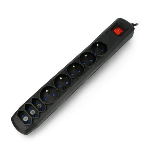 Power strip with protection Armac R8 black - 8 sockets - 1,5m IMP-16539 5904722192300