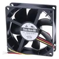 DC FAN, 80MM, 3400RPM, 31DBA 9S0812H410