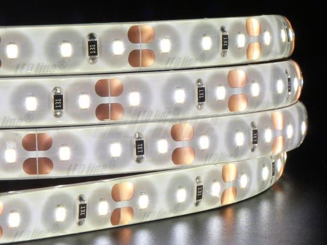 LED line 9.6W 12V 120 LED / m SMD2216, 4000K нейтральный белый, IP65 / водонепроницаемая, LED line 249150 5901583249150