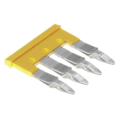 Cross-connector (terminal), Plugged, Number of poles: 4, Pitch in mm: 6.10, Insulated: Yes, 32 A, yellow Weidmuller 1762620000 04032248169771