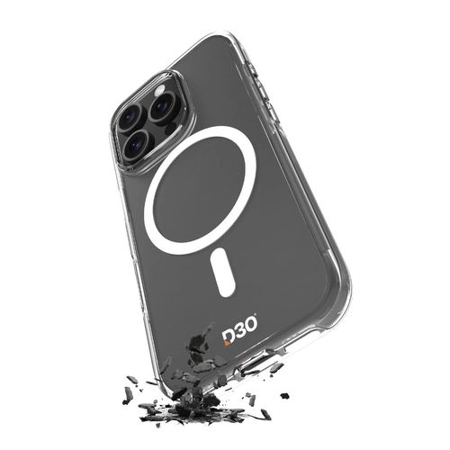 Puro Impact Clear D3O MagSafe Silicone Case for iPhone 16 Pro Max - Transparent, Puro PUIPC16P67IMPCLD3OTR PUIPC16P67IMPCLD3OTR