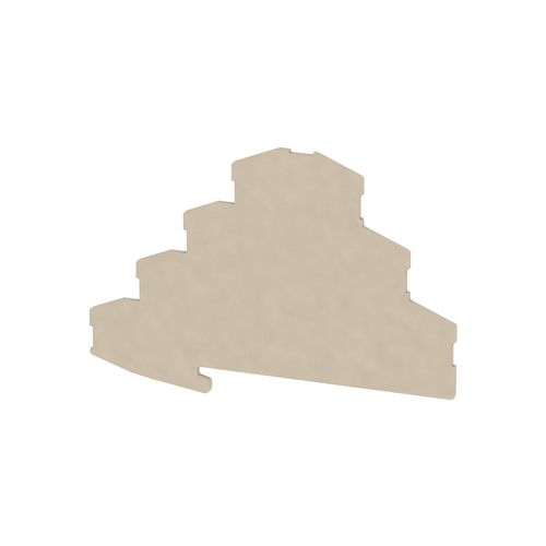 End plate (terminals), 101.1 mm x 1.5 mm, dark beige Weidmuller 1768010000 04032248115334