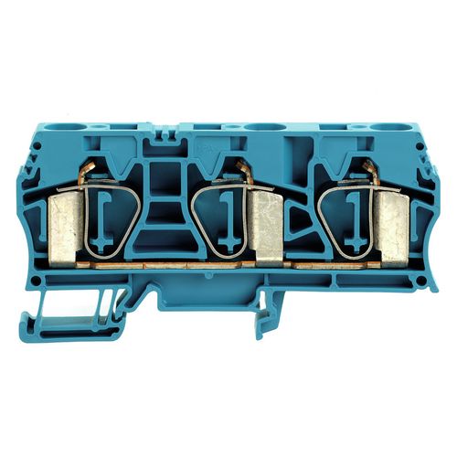 Feed-through terminal block, Tension-clamp connection, 16 mm², 800 V, 76 A, Number of connections: 3 Weidmuller 1768330000