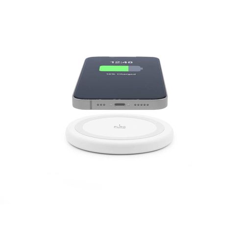 Puro Wireless Charger for Android, iPhone - White, Puro Elektrik PUFCCSQI10W2WHI PUFCCSQI10W2WHI