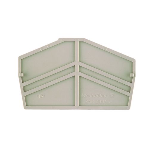 End plate (terminals), 61.5 mm x 2 mm, dark beige Weidmuller 1770400000 04032248135233