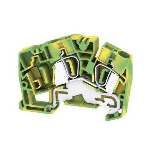 PE terminal, Tension-clamp connection, 6 mm², 800 V, Number of connections: 2, Number of levels: 1, Green/yellow Weidmuller 1771370000 04032248142965
