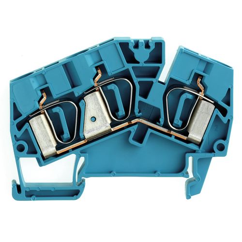 Feed-through terminal block, Tension-clamp connection, 6 mm², 800 V, 41 A, Number of connections: 3 Weidmuller 1771420000 04032248143153