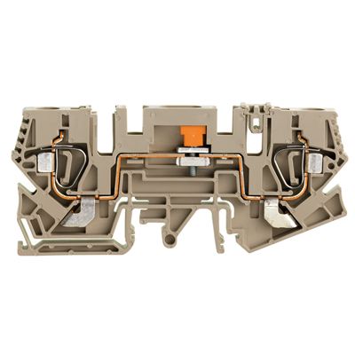 Test-disconnect terminal, Tension-clamp connection, 6 mm², 400, 41 A, sliding, Cross-disconnect: pluggable, Integral test socket: No, TS 35, TS 32, da Weidmuller 1771800000 04032248126620