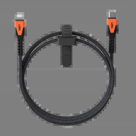 UAG Rugged Cable USB-C - Lightning 30W 1.5 m - orange, UAG 9B4414114097 9B4414114097