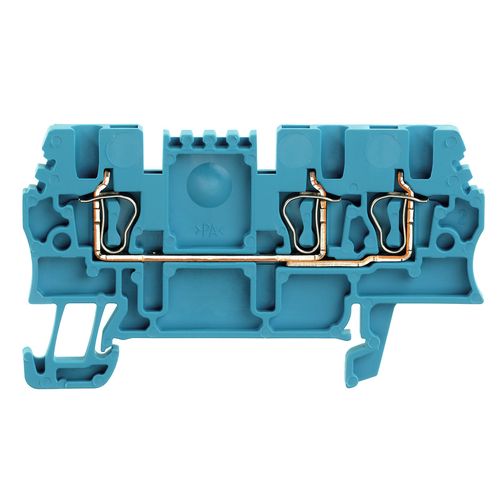 Feed-through terminal block, Tension-clamp connection, 1.5 mm², 500 V, 17.5 A, Number of connections: 3 Weidmuller 1775540000