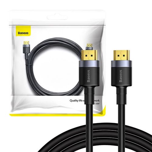 Baseus Cafule 4KHDMI Male To 4KHDMI Male Adapter Cable 1m Black, Baseus CADKLF-E01