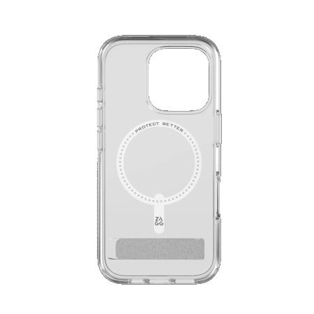 ZAGG Crystal Palace Snap Kickstand MagSafe Case with Stand for iPhone 16 Pro - Clear, Zagg 702315048 702315048