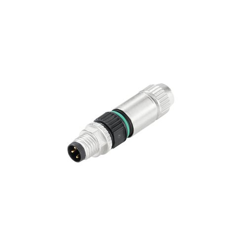 Round plug (field customisable), pin, straight, Insulation displacement connection, M8, 0.14 mm², 0.34 mm², 3.2 - 5.4 mm, Number of poles: 3, Shield c Weidmuller 1784040001 04032248429998