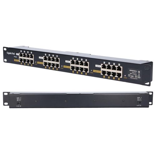 Extralink 16 Port | Gigabit PoE Injector | 16x 1000Mb/s RJ45, Rackmount, EXTRALINK EX.2008 5902560362008