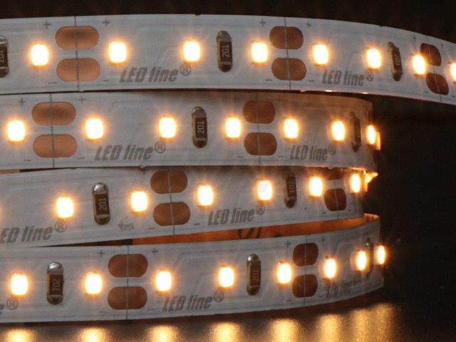 LED strip 12V 9,6W/m 680lm/m 2700K IP20 warm white SMD2216 120LED/m LED line 249396 5901583249396