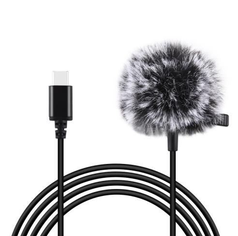 Jack Puluz tie microphone with clip PU425 1.5m USB-C, Puluz PU425