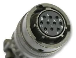 CIRCULAR CONN, CABLE MOUNT PLUG, 12-10 85106P1210SW50