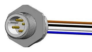 SENSOR CORD, 4P M12 PLUG-FREE END, 12" MPM12A04I12AF01.