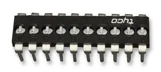 DIP SW, 12CKT, SPST, 2A/500VDC, TH 1-1825190-0
