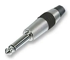 PLUG, 6.35MM, 2WAY, BLACK NYS224C-0