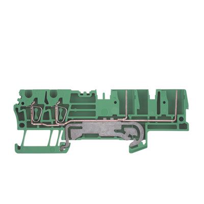 PE terminal, Tension-clamp connection, 2.5 mm², 500 V, 32 A, Number of connections: 4, Number of levels: 1, Green/yellow Weidmuller 1815120000 04032248370030