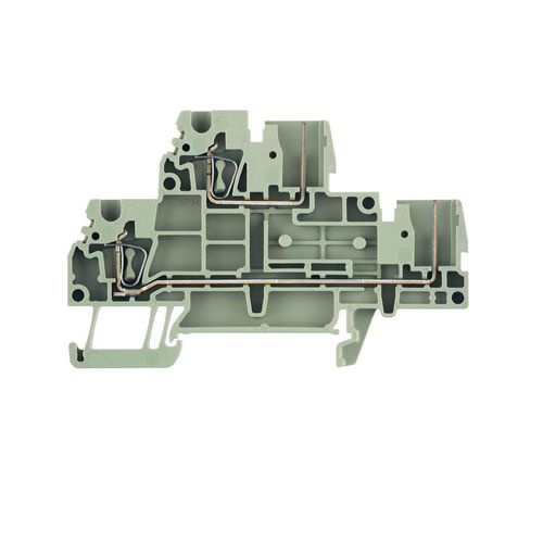 Multi-tier modular terminal, Tension-clamp connection, 2.5 mm², 500 V, 24 A, Number of levels: 2, dark beige Weidmuller 1815150000 04032248340774