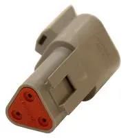 RECEPTACLE, AT, 3 WAY, PIN AT04-3P