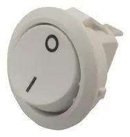 SWITCH, SPST, ROUND, WHITE, I/O 1881.1105-00